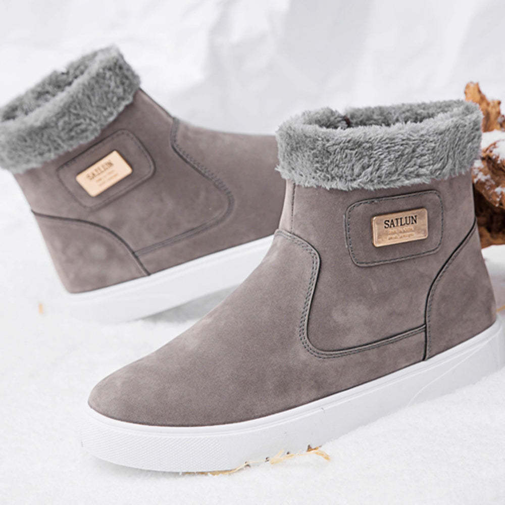 Winter dickes Fleece warme Baumwollschuhe Martin Stiefel