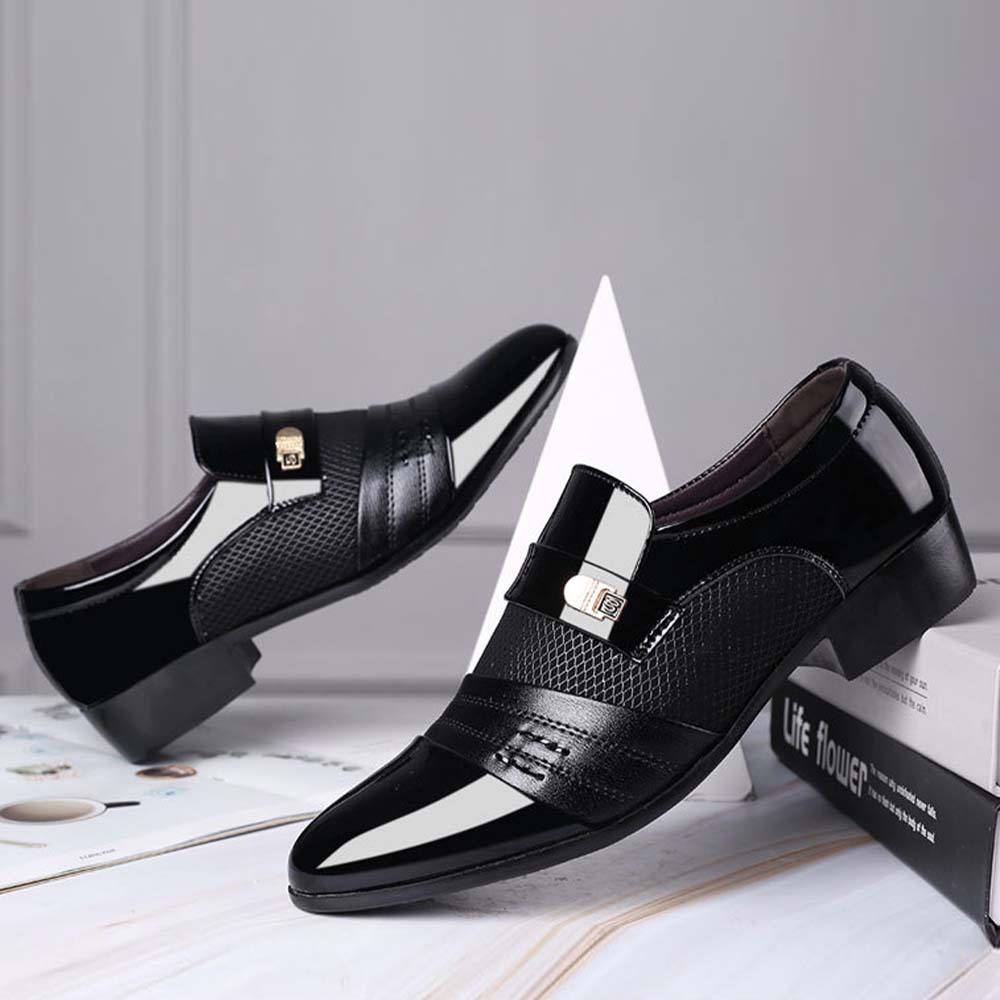 Herren-Business-Casual-Lederschuhe, Hochzeitsschuhe