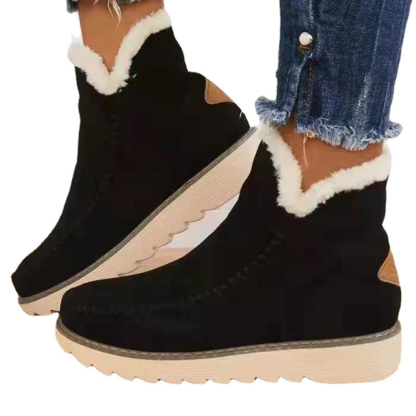 Warme kurze Stiefel aus Baumwolle für Damen
