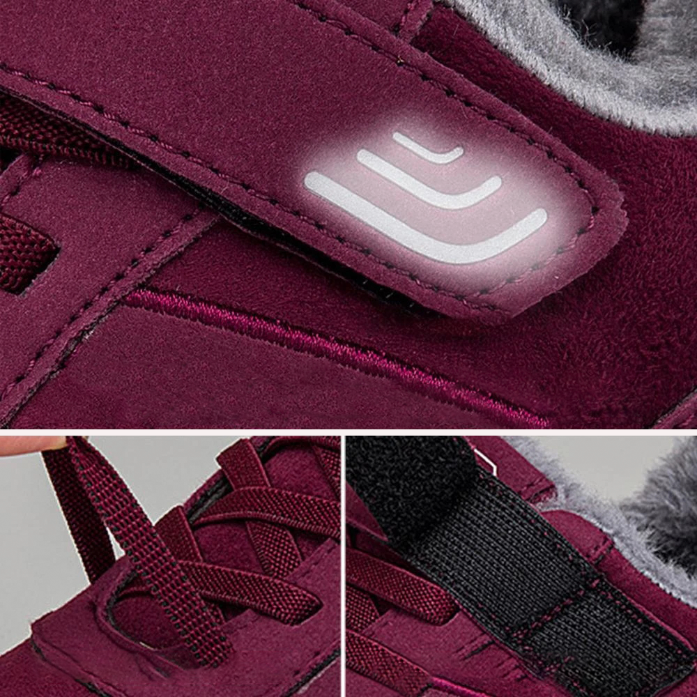 Plus Velvet Cotton Faux Fur Warme rutschfeste Turnschuhe