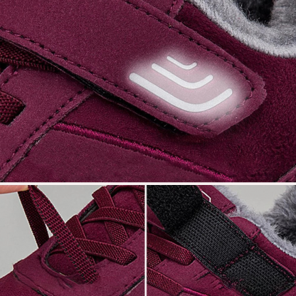 Plus Velvet Cotton Faux Fur Warme rutschfeste Turnschuhe