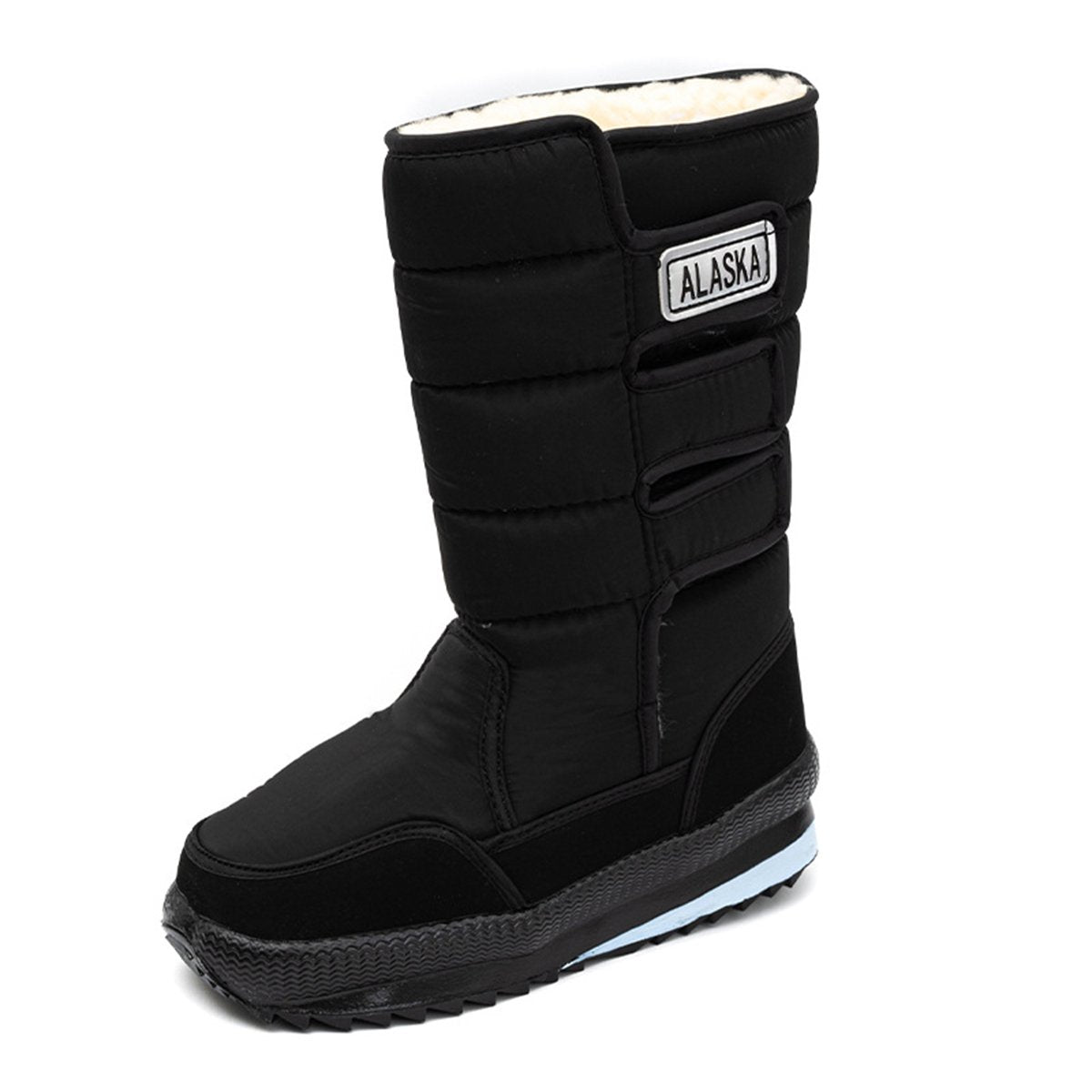 High-Top plus samtige warme Schuhe