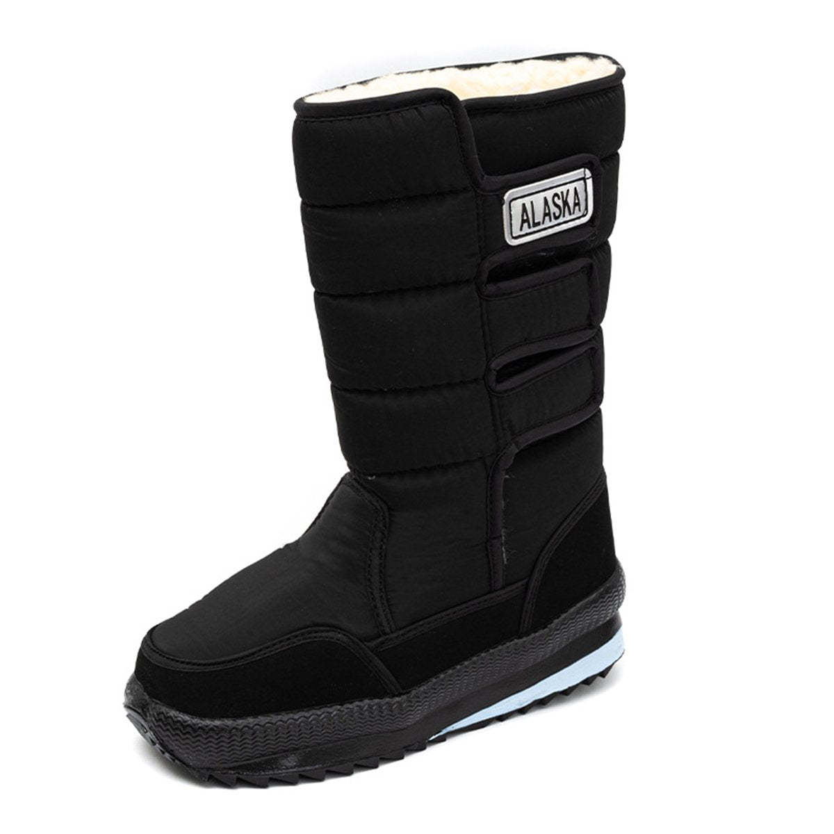 High-Top plus samtige warme Schuhe