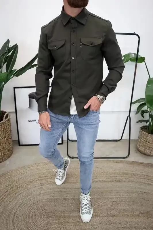 Knopfleisten Jacke für Herren