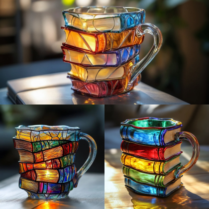Bemalte Buchtasse