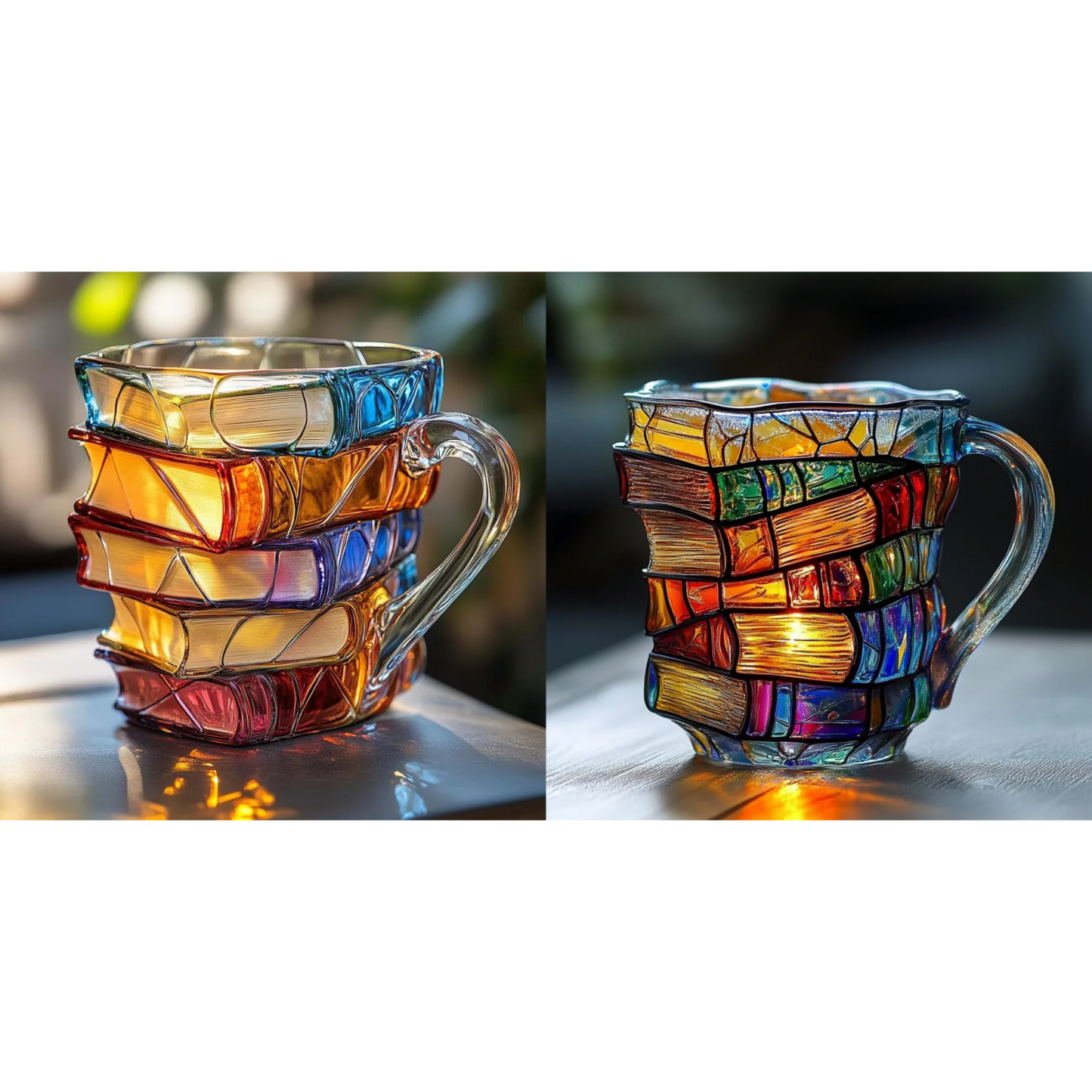 Bemalte Buchtasse