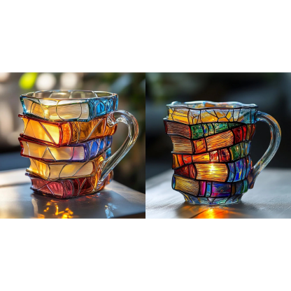 Bemalte Buchtasse