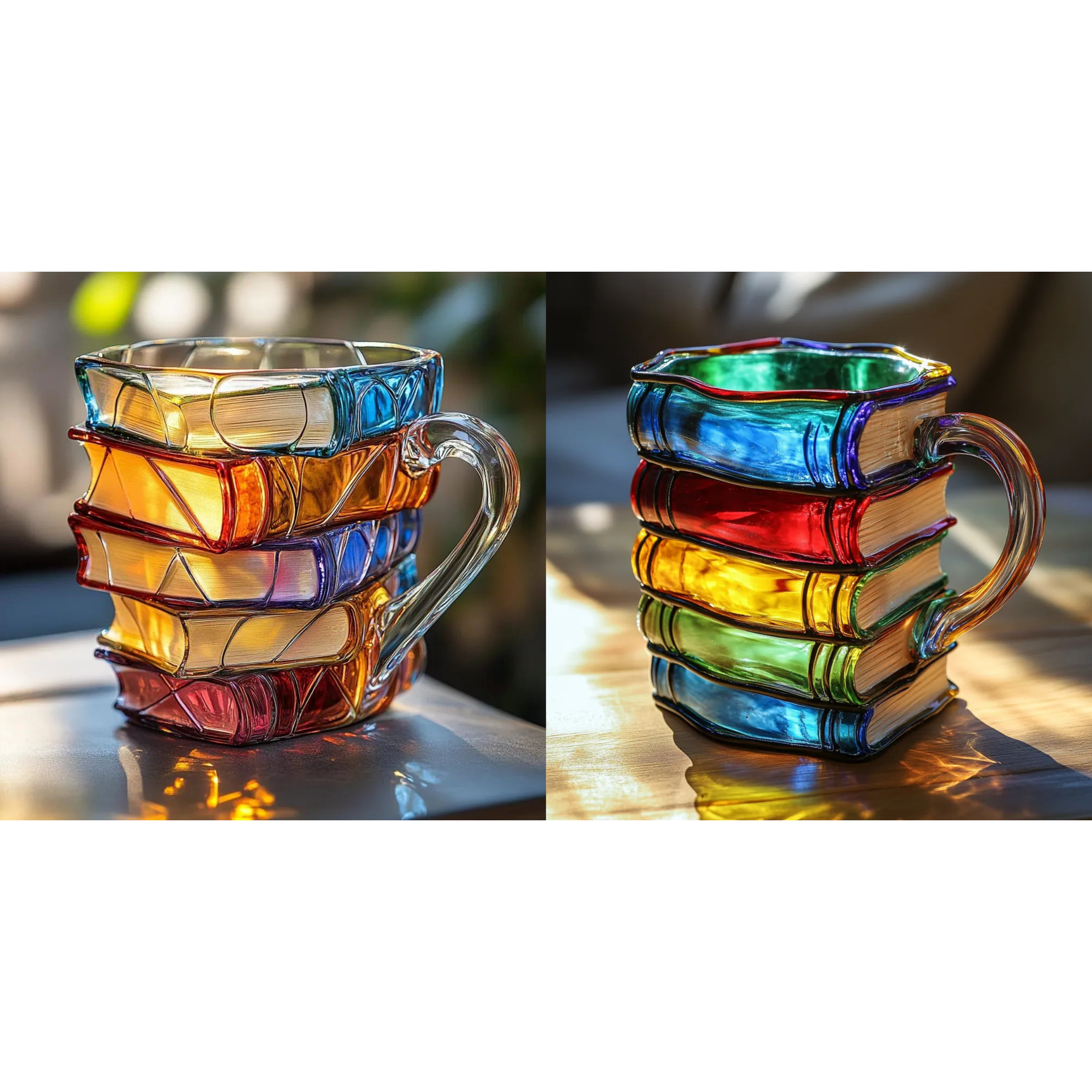 Bemalte Buchtasse