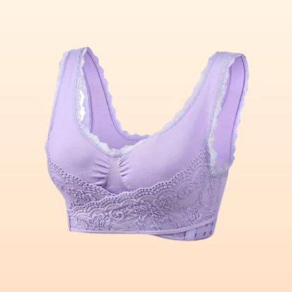 Comfy Corset Bra Front Cross Side Buckle Lace Bras