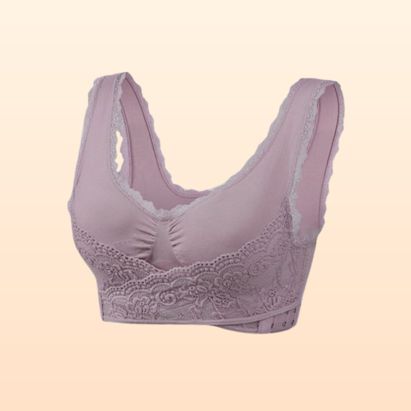 Comfy Corset Bra Front Cross Side Buckle Lace Bras