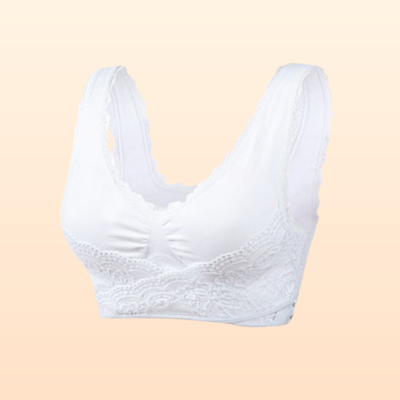 Comfy Corset Bra Front Cross Side Buckle Lace Bras