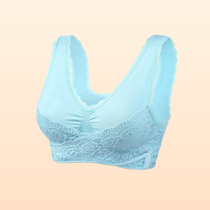 Comfy Corset Bra Front Cross Side Buckle Lace Bras