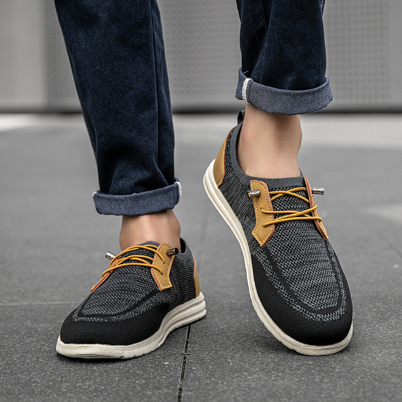 Orthopedic Casual Walking Shoes for Men - Comfortable Breathable with Arch Support, Shock Absorption, and Anti-slip Features