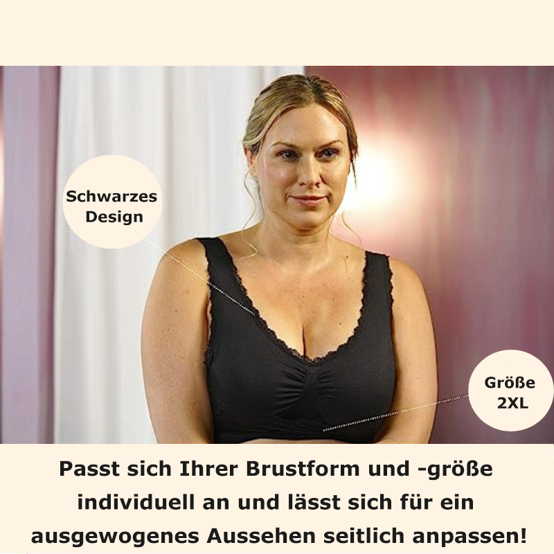 Bequemer Korsett Spitzen-BHs und gekreuzter Schnalle vorne und seitlich