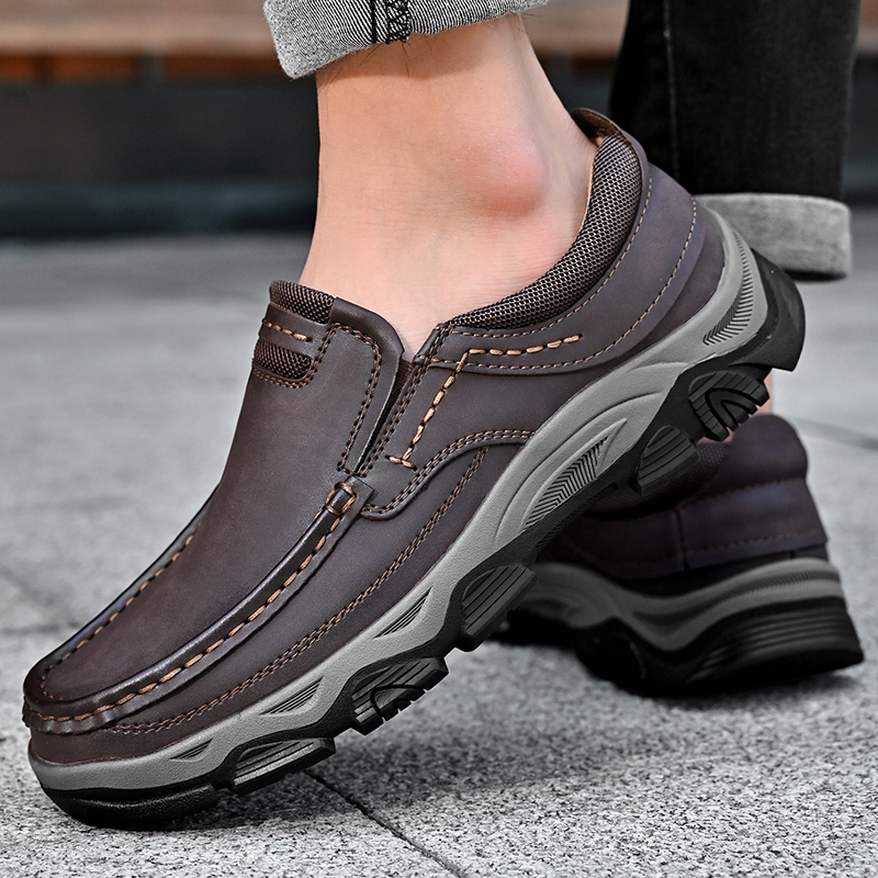 ⏰Aktion – 50 % RABATT🔥Orthopädische Wanderschuhe für Herren zum Hineinschlüpfen aus echtem Leder