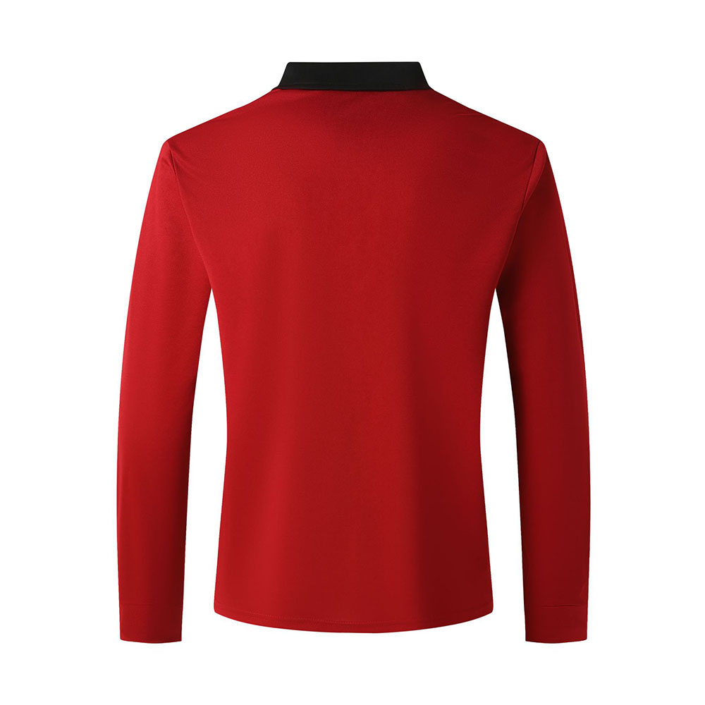 Therling™ Farbblock-Poloshirt für Herren mit Reißverschluss