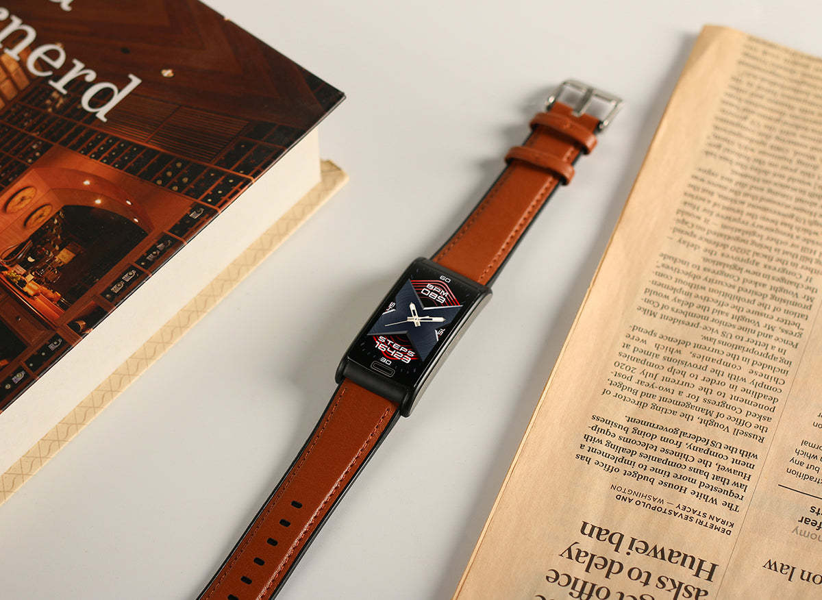 BCBEARSCOME BCE600 3-Kanal-EKG HRV Blutzucker Blutdruck Blutsauerstoff Schlaferkennung HD Bluetooth Smart Armband