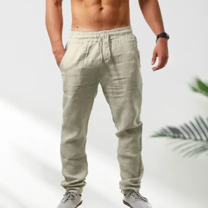  Herrenhose aus atmungsaktivem Leinen