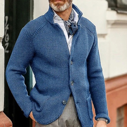 2024 Strickjacke im neuen Stil mit Stehkragen 01