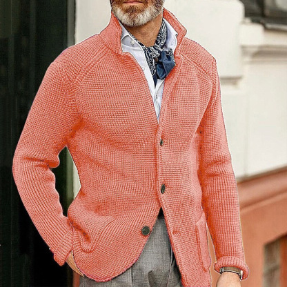 2024 Strickjacke im neuen Stil mit Stehkragen 01