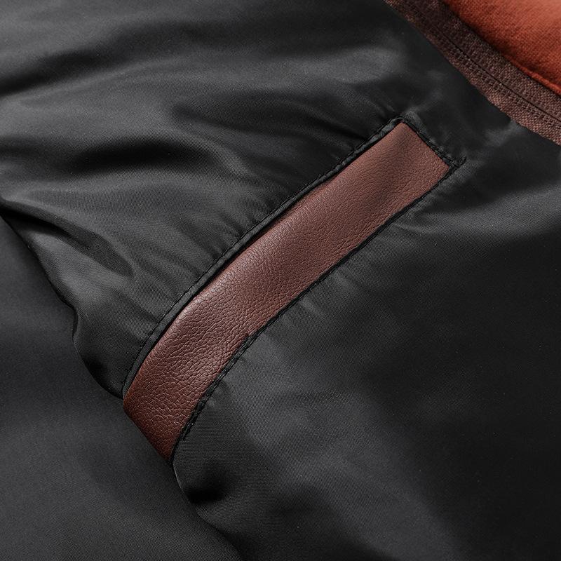  Herren-Cargojacke aus Fleece mit Kapuze und Reißverschluss und mehreren Taschen