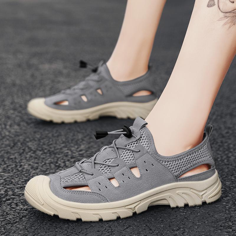 ⭐Sommerneuheiten⭐Herren-Sommer-Mesh-Hohlsportsandalen (Atmungsaktiver Komfort und Zehenschutz) W128