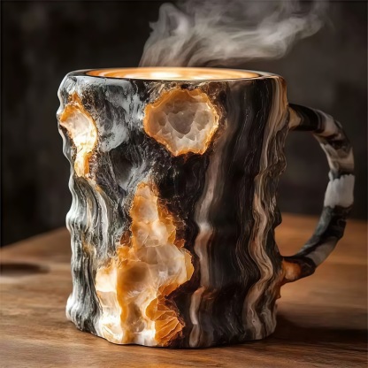 🎁 Letzter Tag 49 % RABATT – 2025 Neue Onyxuse Kaffeetassen aus Mineralkristall