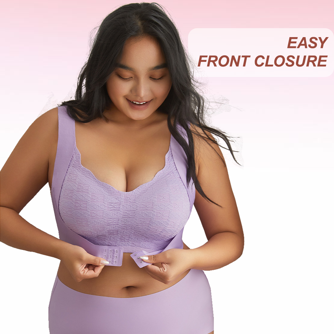 Nahtloser BH mit ultradünnem, geformten Cup und Schnalle vorne