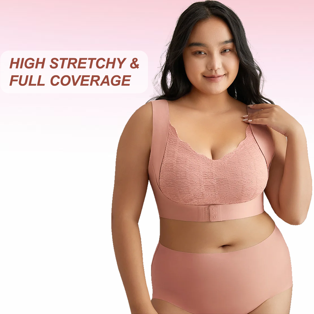 Nahtloser BH mit ultradünnem, geformten Cup und Schnalle vorne