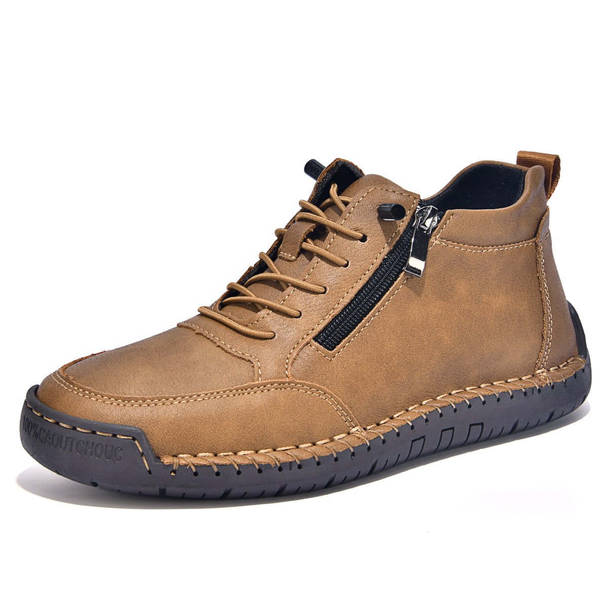 ⏰LETZTER TAG – 70 % RABATT🛒 Herren Leder-Freizeitstiefel – Bequeme Outdoor-Schuhe für Alltag und Autofahren