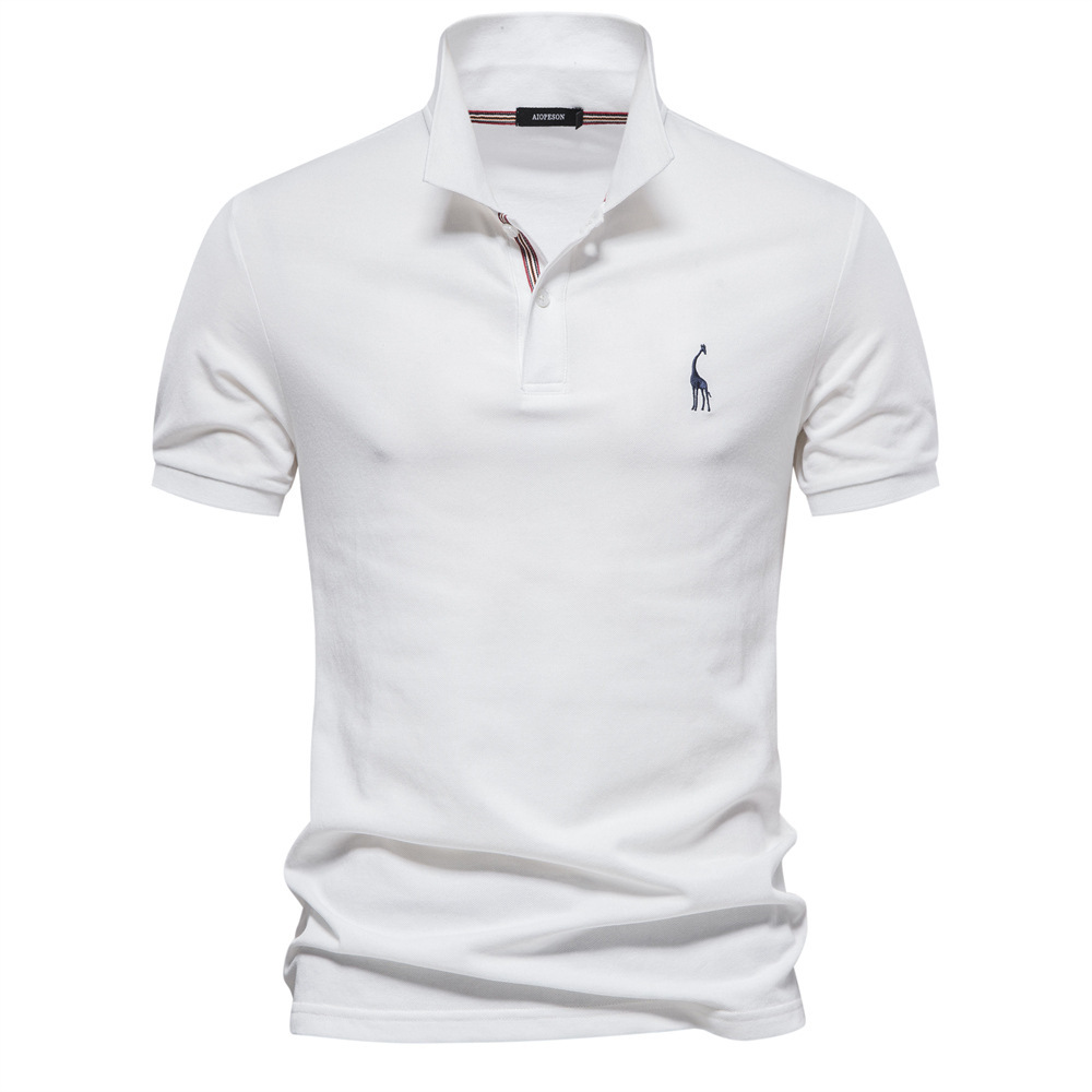 Weatsde™ Lässiges Sommer-Poloshirt mit Rehkitz-Stickerei für Her