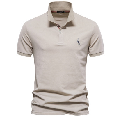 Weatsde™ Lässiges Sommer-Poloshirt mit Rehkitz-Stickerei für Herren