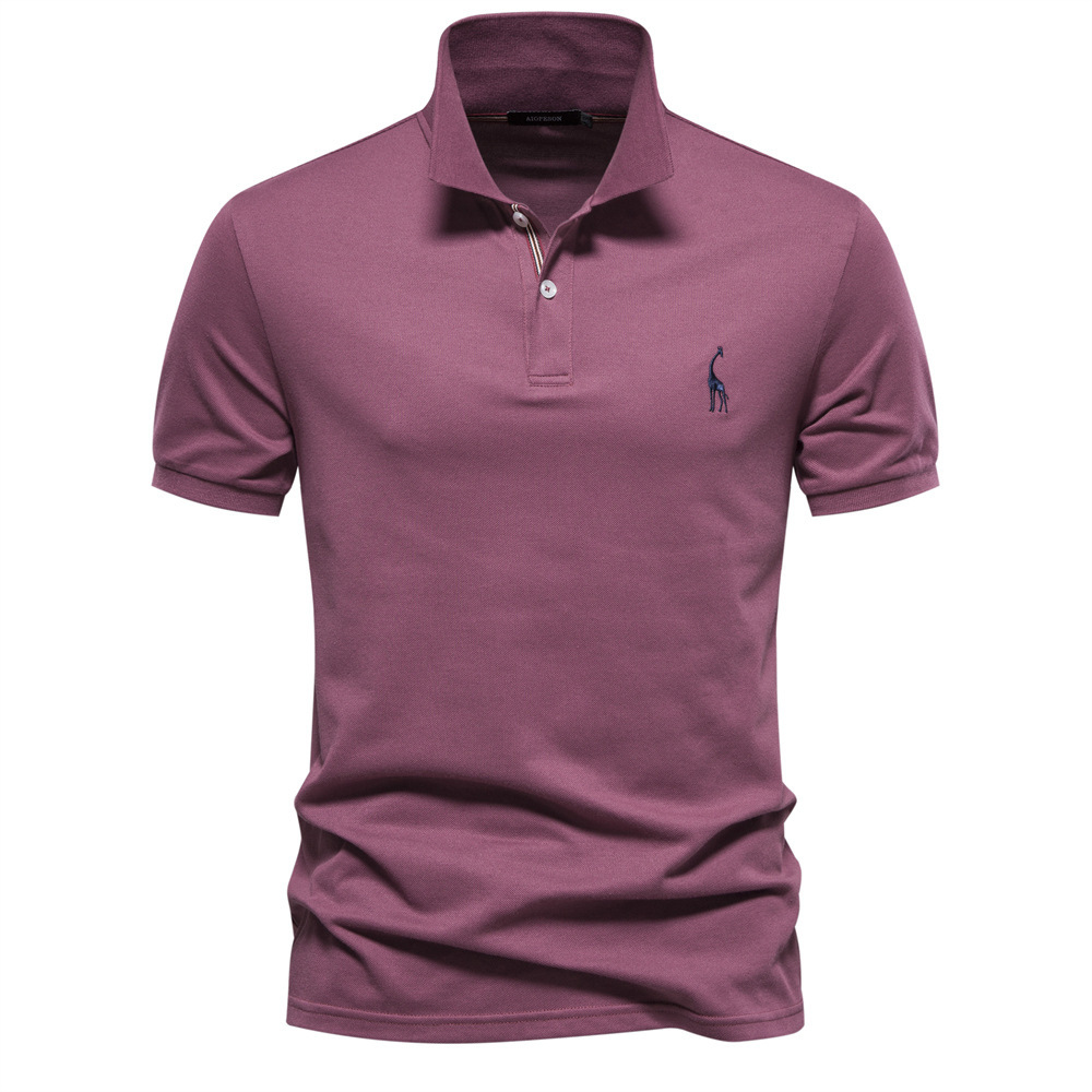Weatsde™ Lässiges Sommer-Poloshirt mit Rehkitz-Stickerei für Herren
