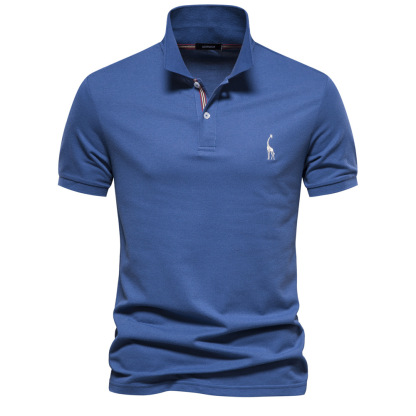Weatsde™ Lässiges Sommer-Poloshirt mit Rehkitz-Stickerei für Herren