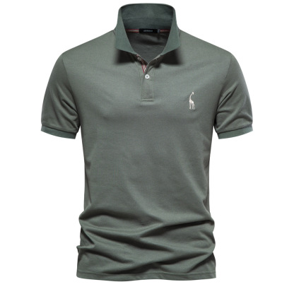Weatsde™ Lässiges Sommer-Poloshirt mit Rehkitz-Stickerei für Herren