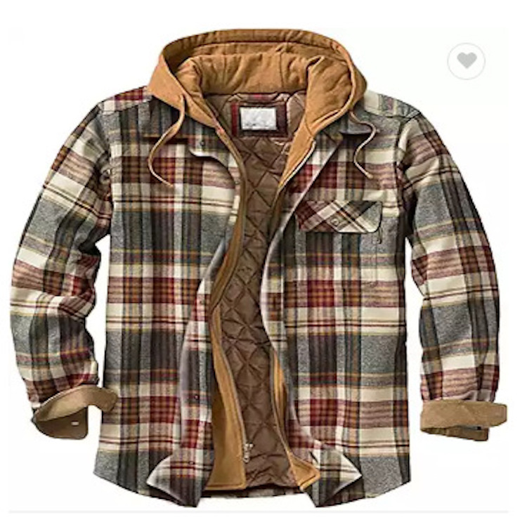 Der neueste karierte Wintermantel für Herrenmode plus Fleece-Baumwollmantel