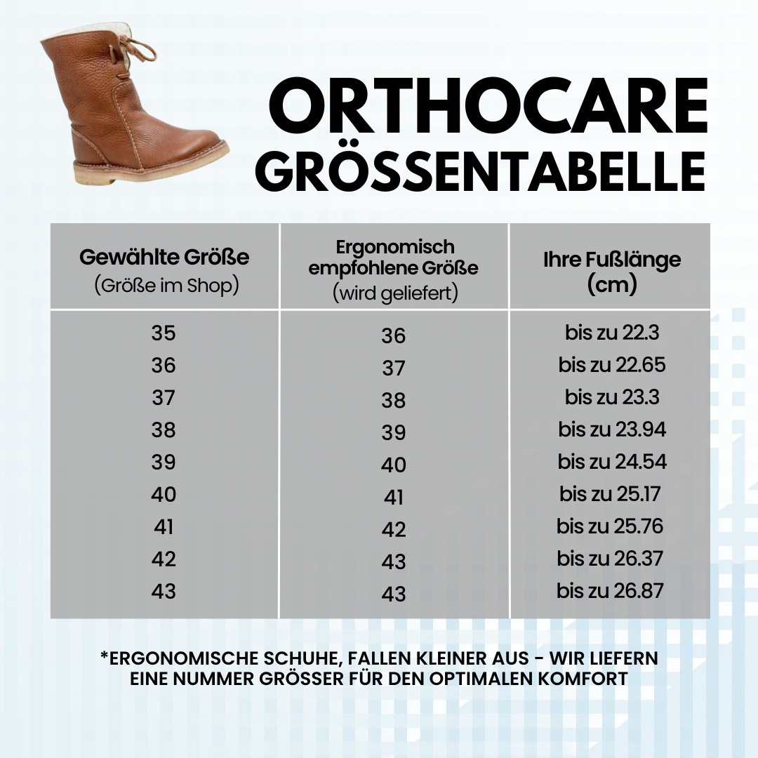 OrthoCare - schmerzlindernder, wasserdichte, isolierte Stiefel für Herbst und Winter