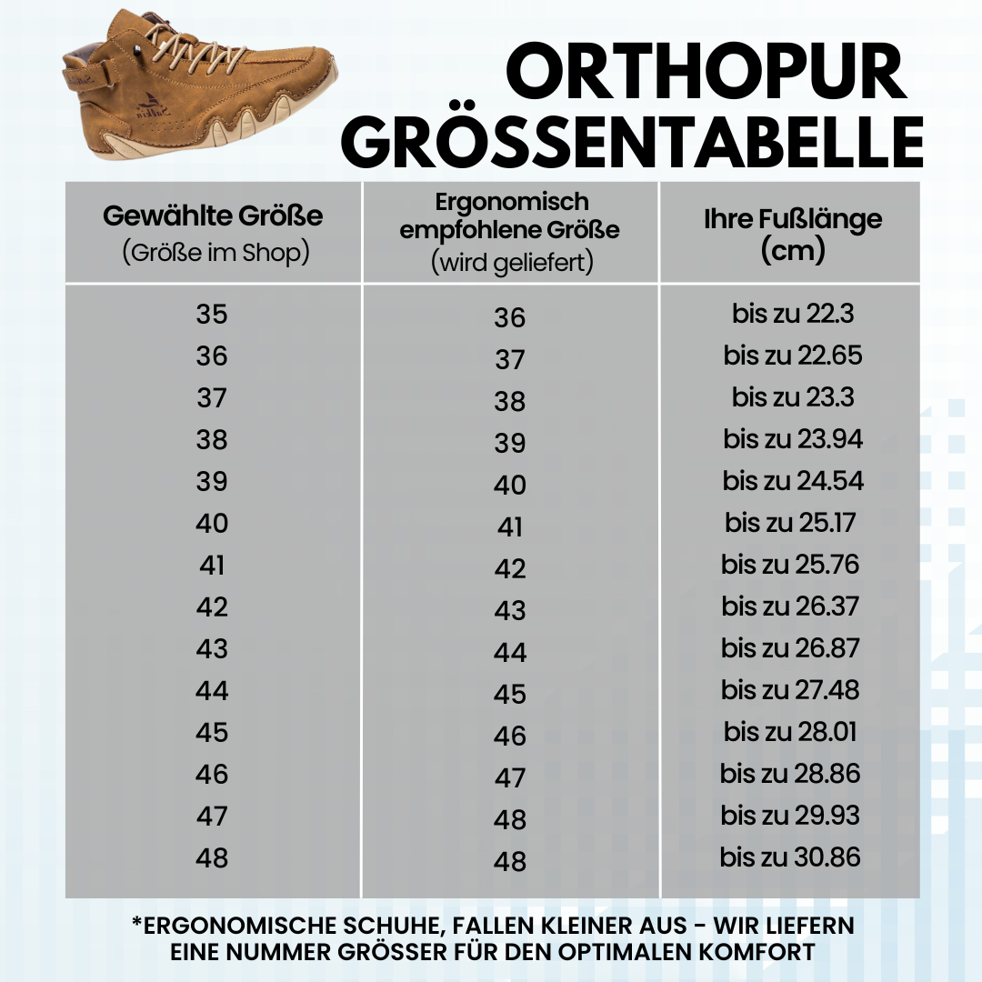 OrthoPur - ergonomischer, wasserdichter & schmerzlindernder Barfußschuh für Herbst und Winter