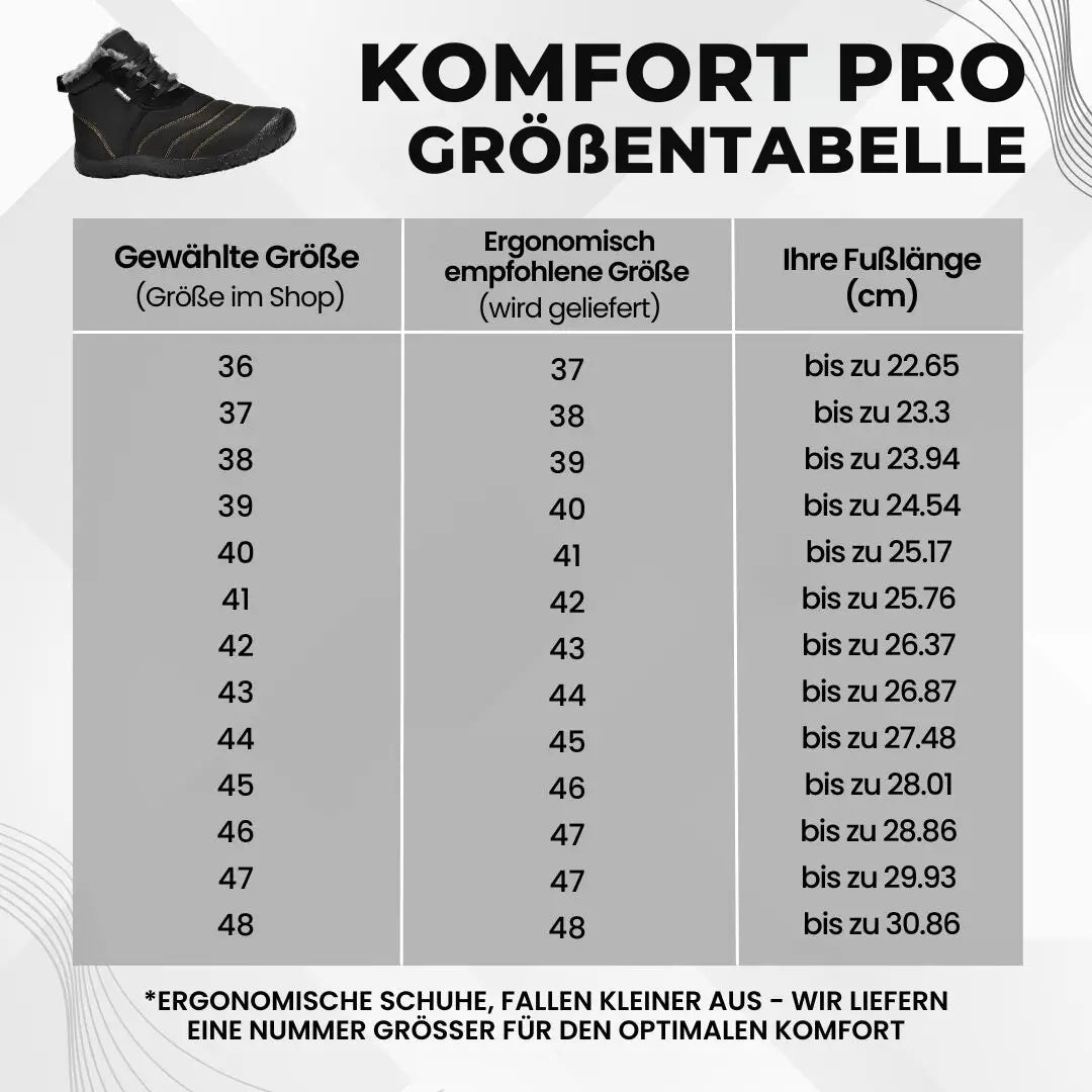 KOMFORT Pro - ergonomische, orthopädische Barfußschuhe mit ergonomischen Einlegesohle