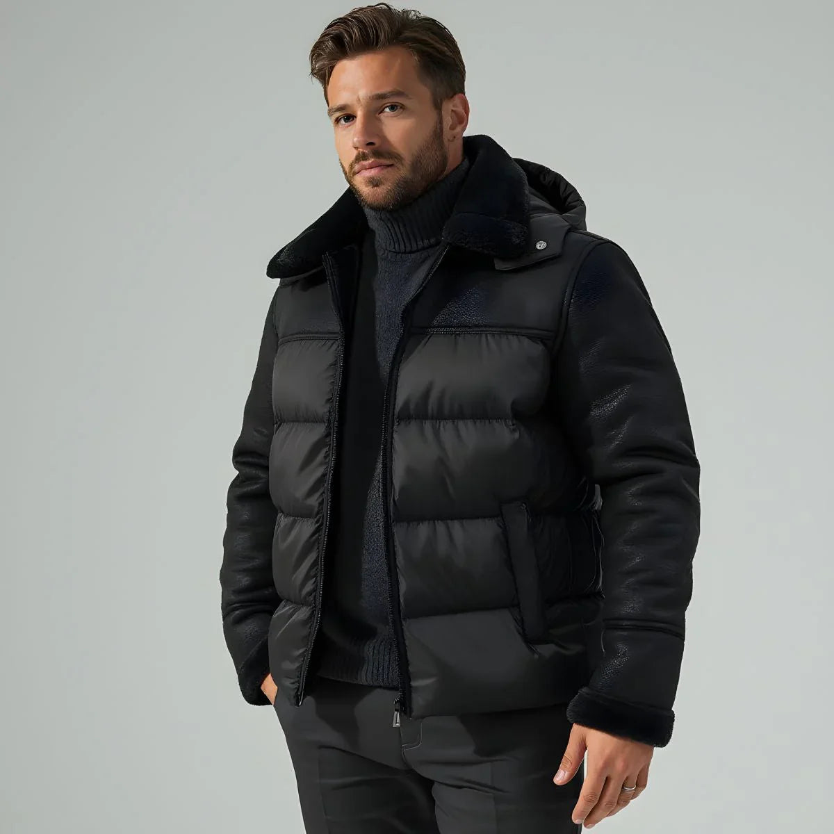 Puffer Cruiser – Puffer-Lederjacke