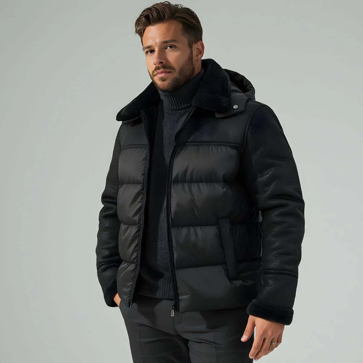 Puffer Cruiser – Puffer-Lederjacke