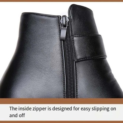 Damen-Schneestiefel mit hoher Spitze, samtverdickt