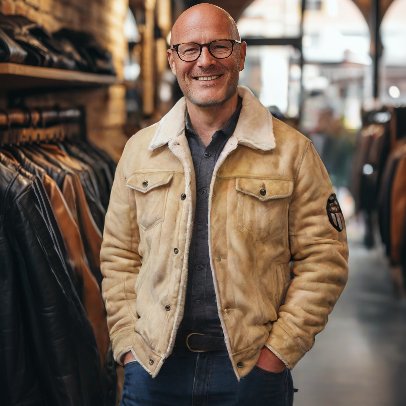 Flight Streak - Lederjacke