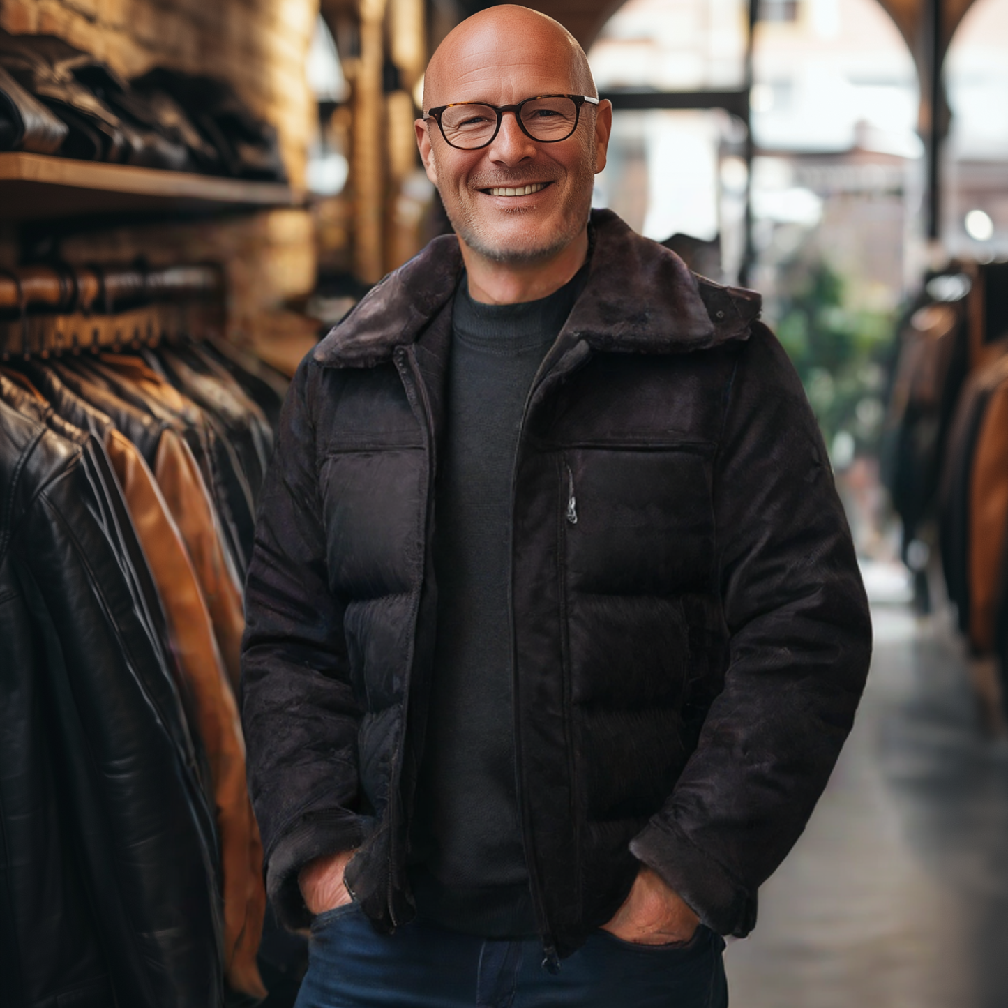 Puffer Cruiser – Puffer-Lederjacke