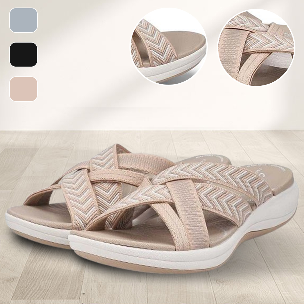 Metallwolke Lässige geflochtene Sportsandalen für Damen