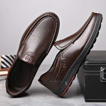 🎅Neujahrsangebote 2024 – 50 % RABATT 🎁Lässige Business-Slipper für Herren aus echtem Leder mit weicher Innensohle