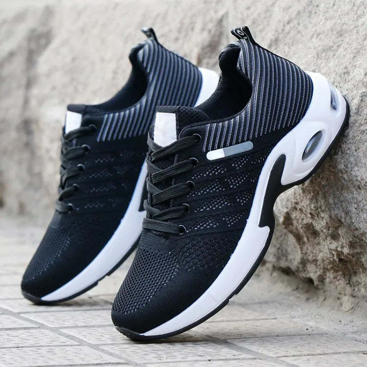 🔥Fußdruck entlasten🔥Männer Sneaker Orthopädische Mesh Schnürung Atmungsaktive Leichte Sportliche Laufschuhe W069