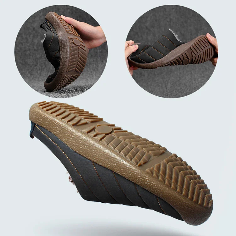 Winter Herren Fleece Baumwollschuhe Baumwollpantoffeln