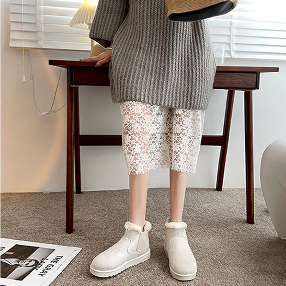 Winter neuer Stil plus Samtmode warme Baumwollschuhe Stiefeletten Schuhe