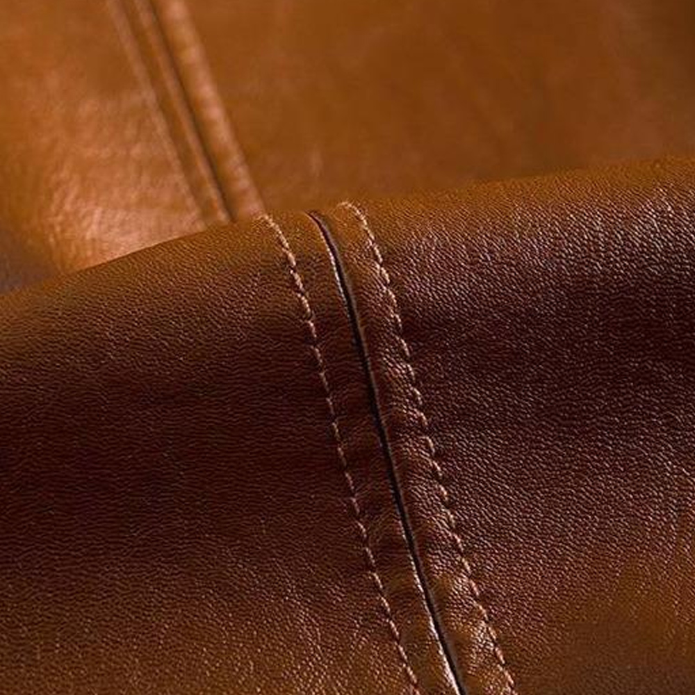  Lässiger, hochwertiger Reversblazer aus PU-Leder für Herren